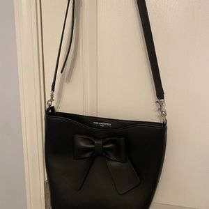 Kark Kagerfield Leather Black Purse